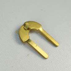 Small brass hinge